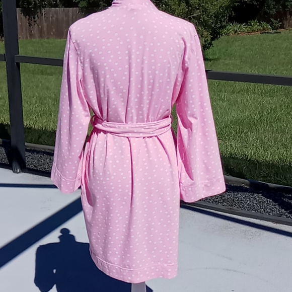 Pajamagram Intimates & Sleepwear Pajamagram Short Pinkwhite Polka Dot Robe Size Poshmark